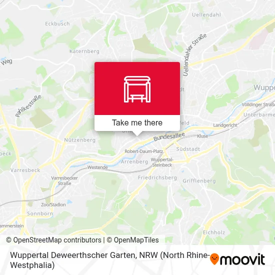 Wuppertal Deweerthscher Garten map