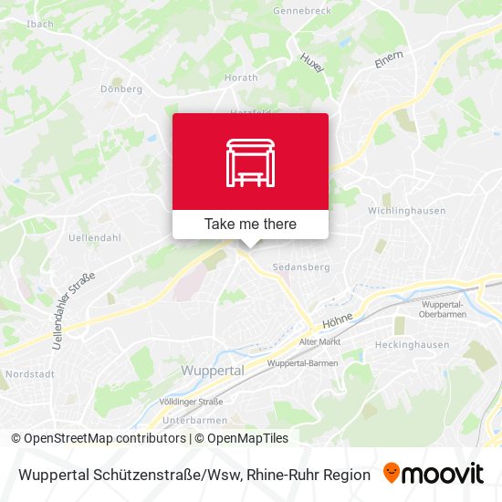 Wuppertal Schützenstraße/Wsw map