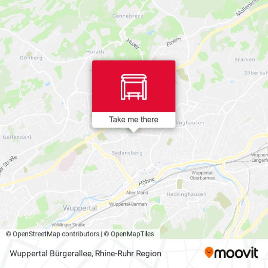 Wuppertal Bürgerallee map