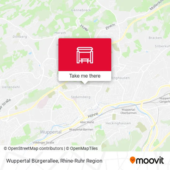 Карта Wuppertal Bürgerallee