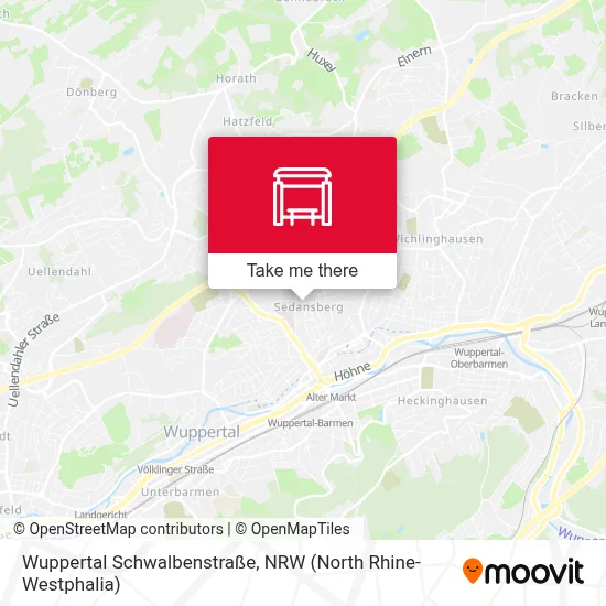 Wuppertal Schwalbenstraße map