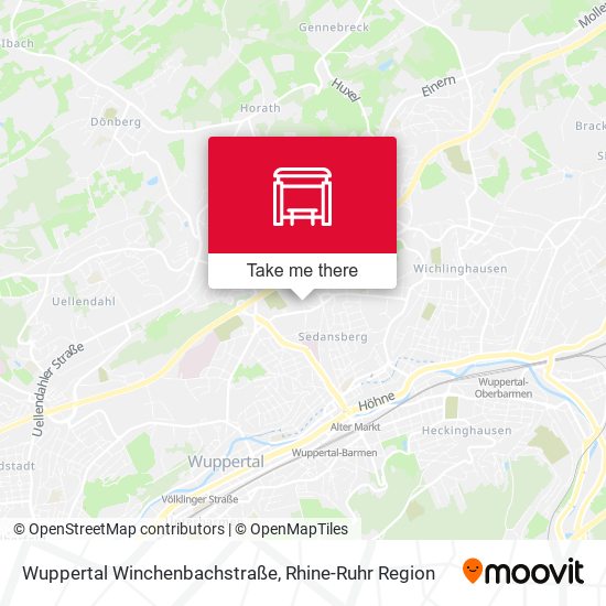 Wuppertal Winchenbachstraße map