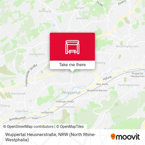 Карта Wuppertal Heusnerstraße