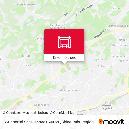 Карта Wuppertal Schellenbeck Autob.