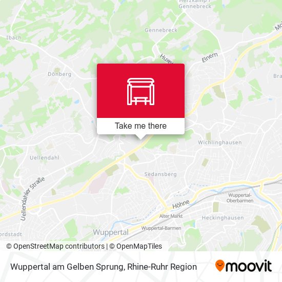 Wuppertal am Gelben Sprung map