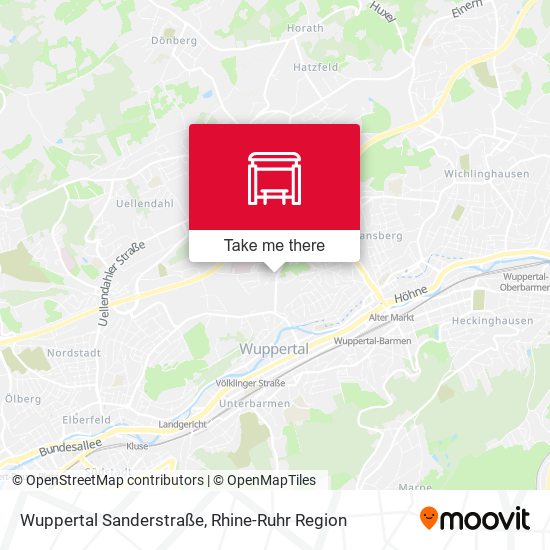 Wuppertal Sanderstraße map