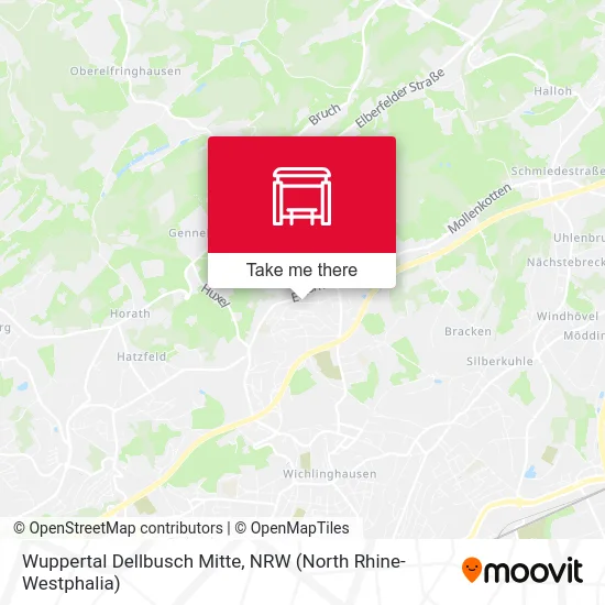 Wuppertal Dellbusch Mitte map