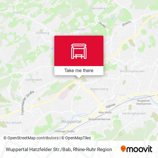 Карта Wuppertal Hatzfelder Str./Bab