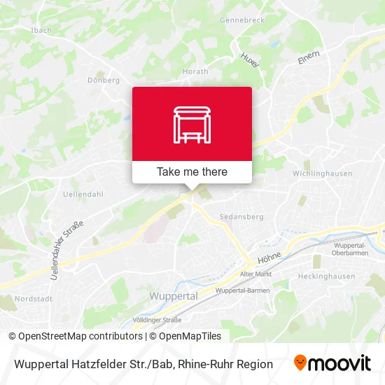 Карта Wuppertal Hatzfelder Str./Bab