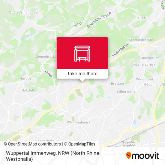 Wuppertal Immenweg map