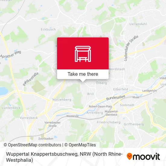 Wuppertal Knappertsbuschweg map