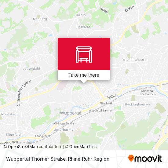 Wuppertal Thorner Straße map