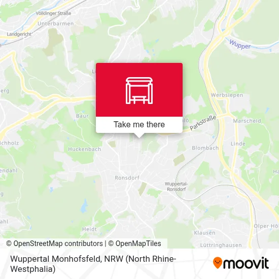 Wuppertal Monhofsfeld map