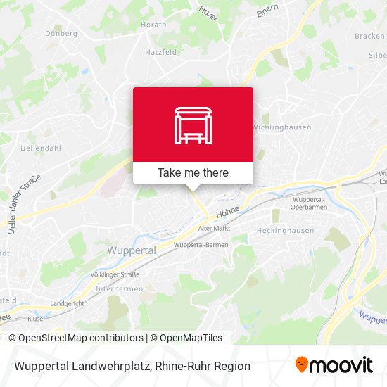 Wuppertal Landwehrplatz map
