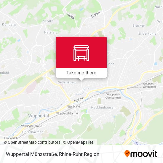 Wuppertal Münzstraße map