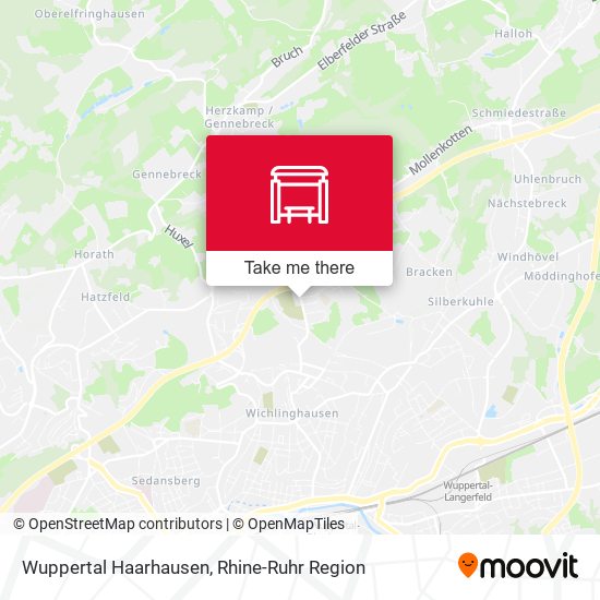 Wuppertal Haarhausen map