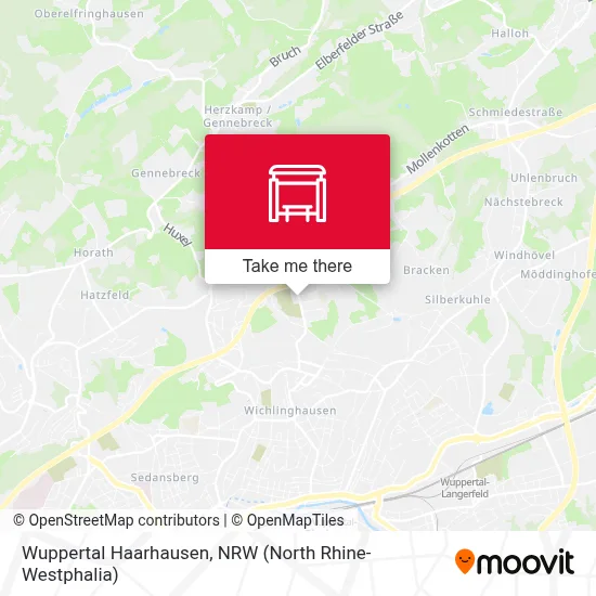 Wuppertal Haarhausen map