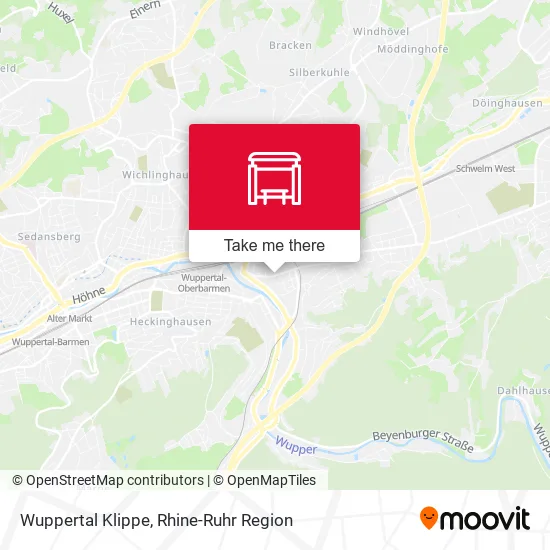 Карта Wuppertal Klippe