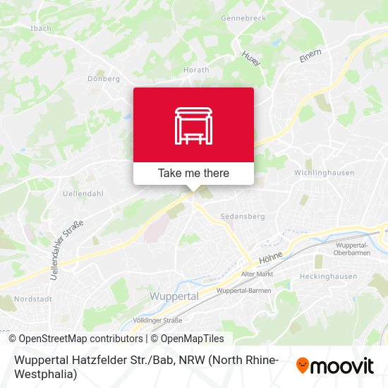 Карта Wuppertal Hatzfelder Str./Bab