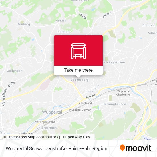 Wuppertal Schwalbenstraße map