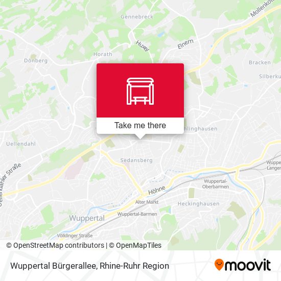 Wuppertal Bürgerallee map