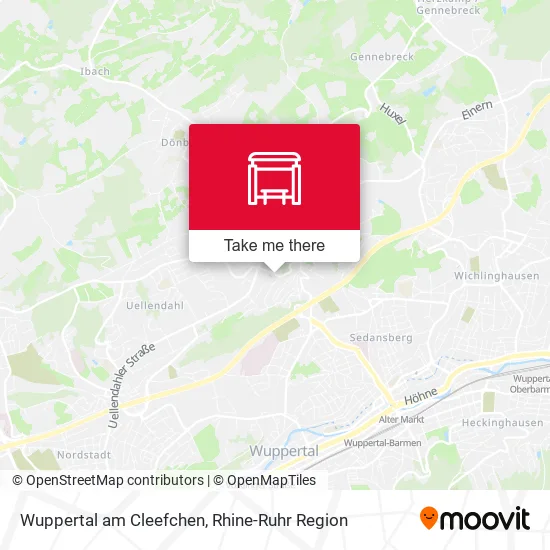 Карта Wuppertal am Cleefchen