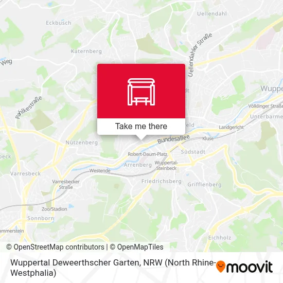 Wuppertal Deweerthscher Garten map