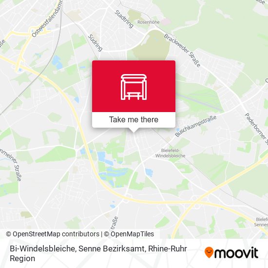 Карта Bi-Windelsbleiche, Senne Bezirksamt