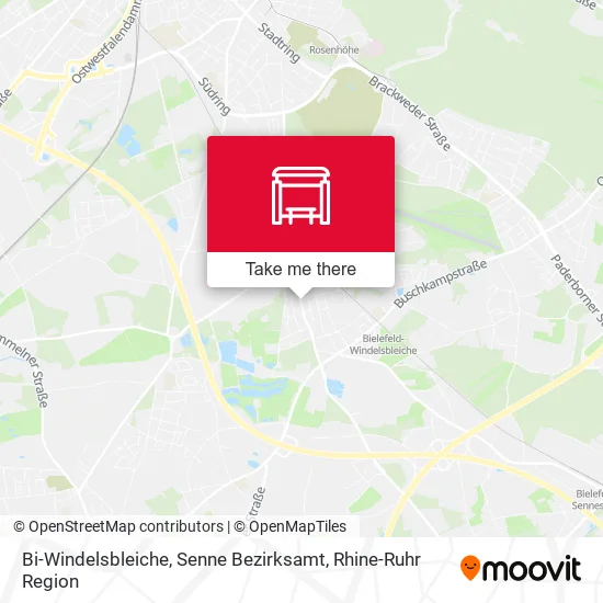 Карта Bi-Windelsbleiche, Senne Bezirksamt