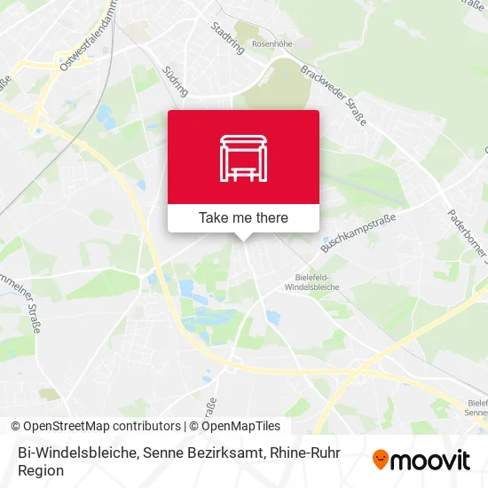 Карта Bi-Windelsbleiche, Senne Bezirksamt