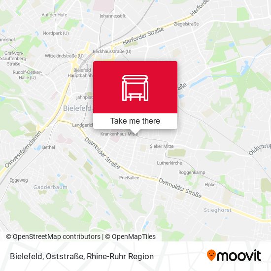 Bielefeld, Oststraße map