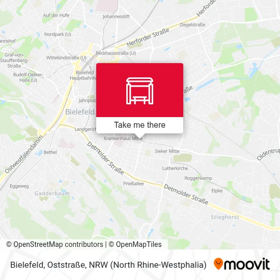 Bielefeld, Oststraße map