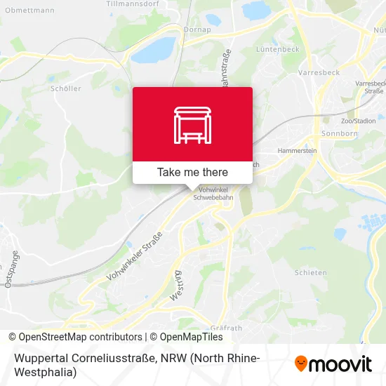 Wuppertal Corneliusstraße map