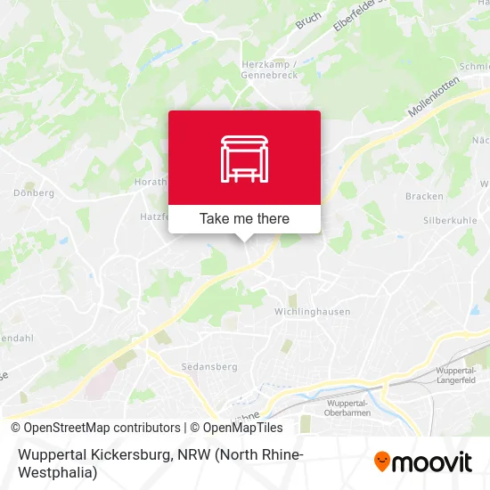 Wuppertal Kickersburg map