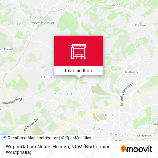 Wuppertal am Neuen Hessen map