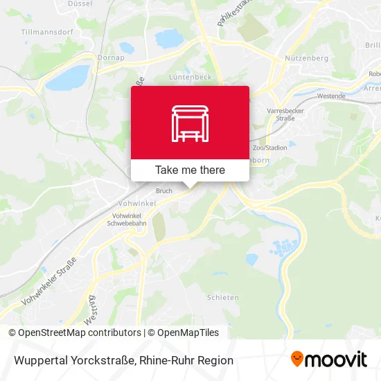 Wuppertal Yorckstraße map