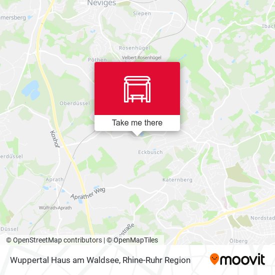 Wuppertal Haus am Waldsee map