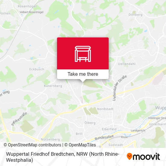 Wuppertal Friedhof Bredtchen map