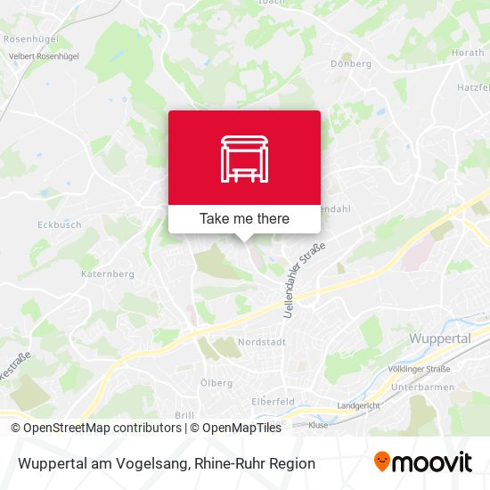 Wuppertal am Vogelsang map