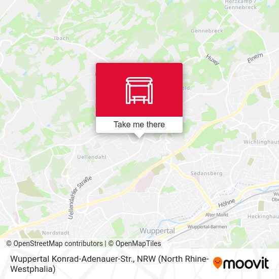 Wuppertal Konrad-Adenauer-Str. map