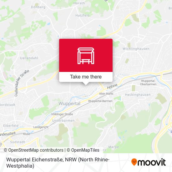 Wuppertal Eichenstraße map