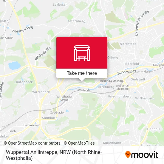 Карта Wuppertal Anilintreppe