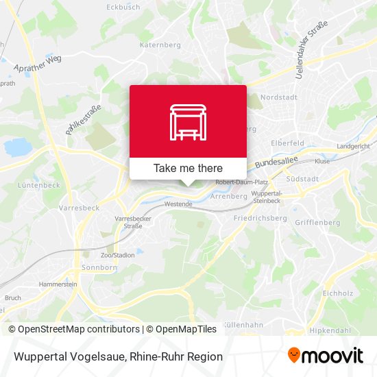 Карта Wuppertal Vogelsaue