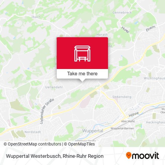 Wuppertal Westerbusch map