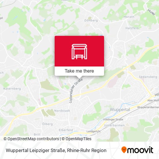 Wuppertal Leipziger Straße map