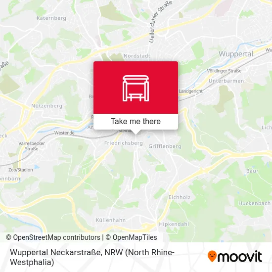 Wuppertal Neckarstraße map