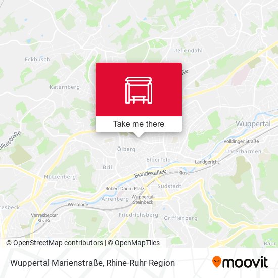 Wuppertal Marienstraße map