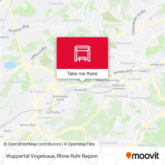 Карта Wuppertal Vogelsaue