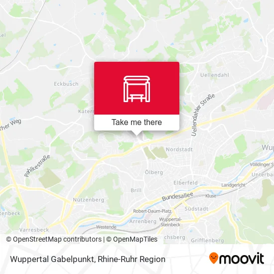 Карта Wuppertal Gabelpunkt