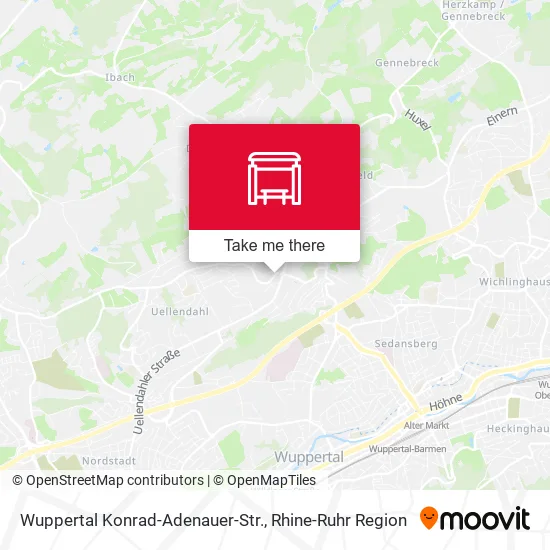 Карта Wuppertal Konrad-Adenauer-Str.